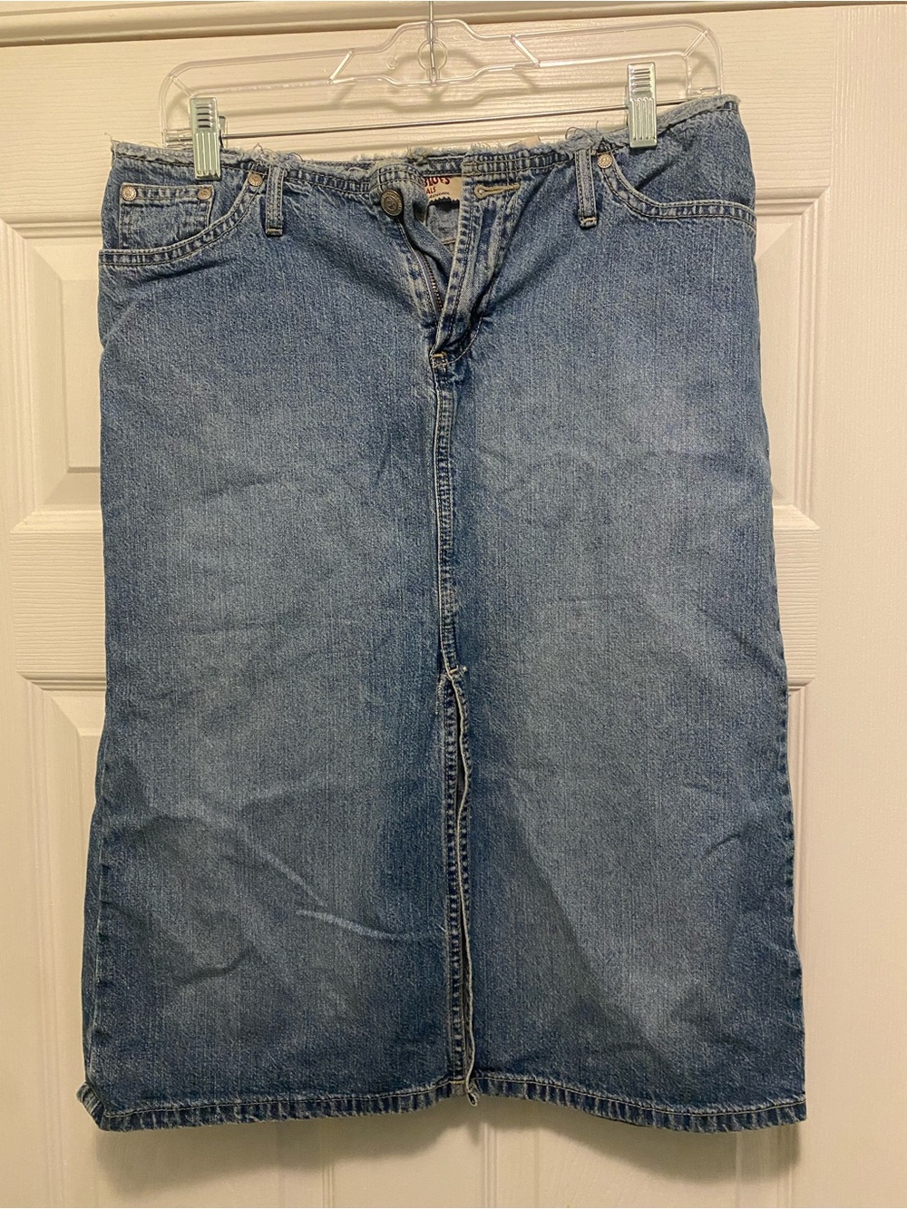 Paris Blues Vintage Blue Denim Midi Skirt